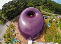 The world's first inflatable concert hall arrives in Japan's disaster-hit north eastern coast