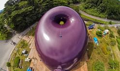 The world's first inflatable concert hall arrives in Japan's disaster-hit north eastern coast