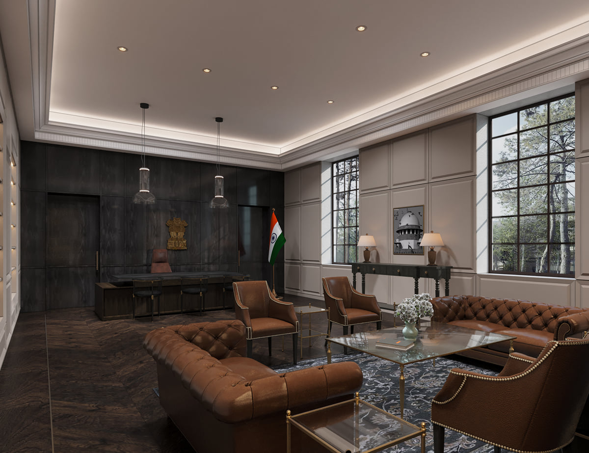 Chamber for the Chief Justice of India, New Delhi | team3 | Archinect