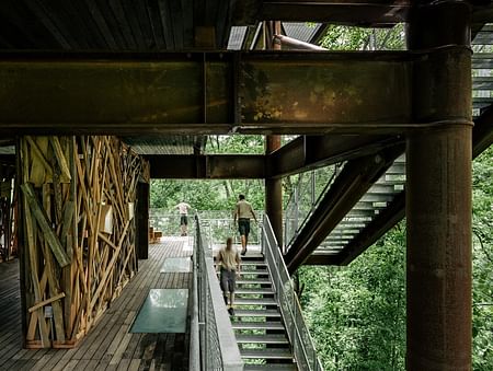 MITHUN's 125-foot-tall Sustainability Treehouse in West Virginia. Photo by Joe Fletcher.