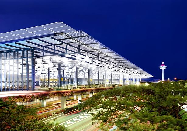 Night view, Changi Airport Terminal 3