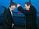 Ito receiving his medal last night from Thomas J. Pritzker, chairman of The Hyatt Foundation (Photo: © Rick Friedman)