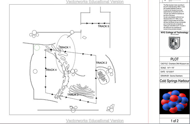 Rough Plot of exhibit. Used Mini Ellipsoidals to focus on individual sculptures