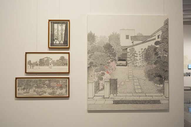 Installation view of “Architectural Ethnography” in the Japan Pavilion, 2018.