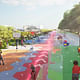 CRA's vision for the Boulevard Périphérique in Paris calls for new playgrounds and public space, image courtesy of Carlo Ratti Associati.