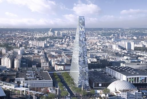 The 43-floor Triangle tower would be 180m (590ft) high and be home to 5,000 workers. (via bbc.com)
