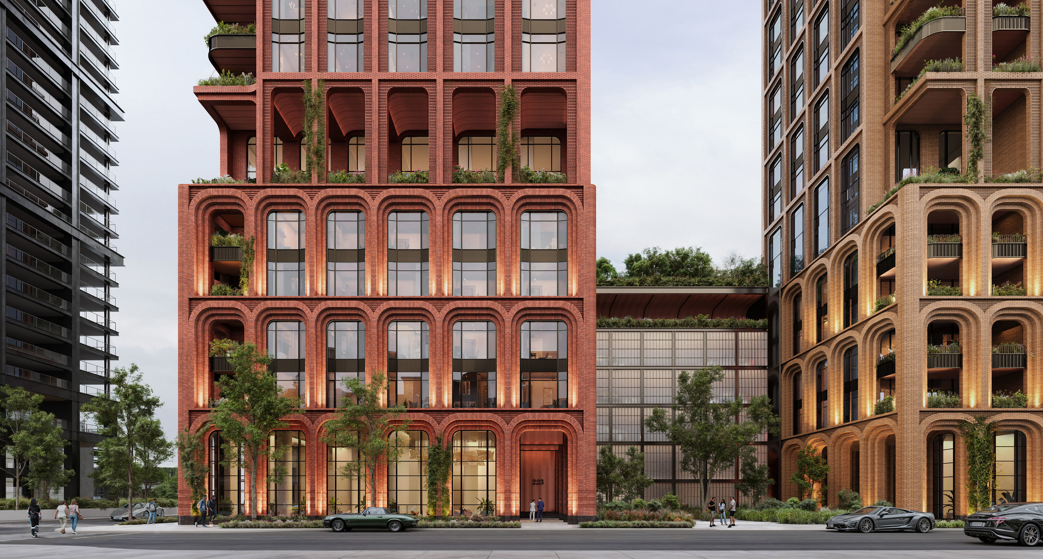 Brick arched facades define KPF's proposed Chicago Brick arched facades define KPF's proposed Chicago