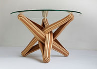 LOCK bamboo coffee table