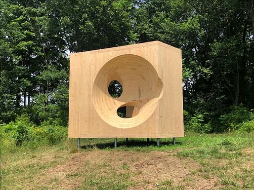 Obolin, 2020. Cross laminated timber. 7' x 7' x 7'. All images © Steven Holl Architects