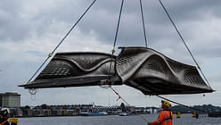 World’s first 3D-printed steel footbridge installed in Amsterdam