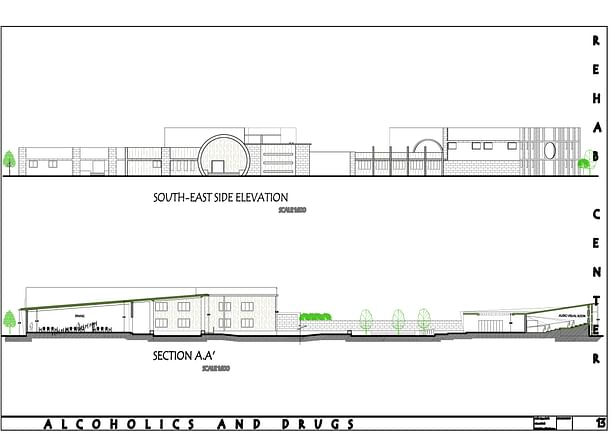 Sectional elevation