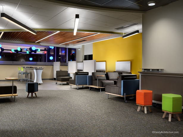 Purdue Student Lounge, Interior Photography ©DandyArchitecture / Josh Humble
