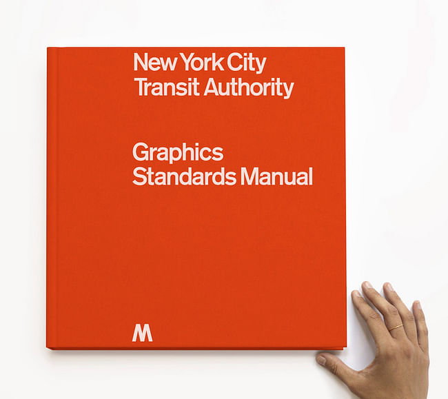 In case you missed it last month, Pentagram and MTA did a one-time full reissue of the iconic NYCTA Graphic Standards Manual -- designed by the late Massimo Vignelli and Bob Noorda of Unimark in 1970. Photo via Kickstarter.