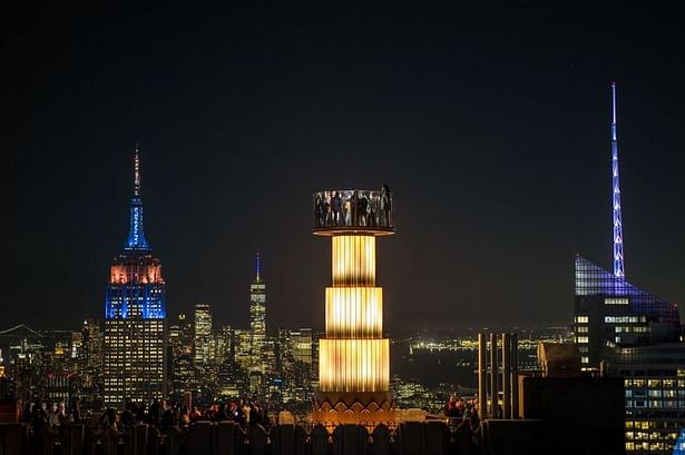 Image Credit: THG Creative Skylift at Top of the Rock Observation Deck (via Drone Image)