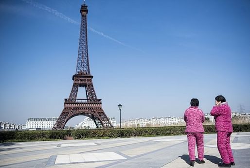 A replica of the Eiffel Tower in a luxury real estate development in the eastern Chinese city of Hangzhou. Credit Johannes Eisele/Agence France-Presse — Getty Images