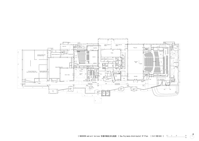 1st Floor Plan. Image courtesy Sou Fujimoto Architects
