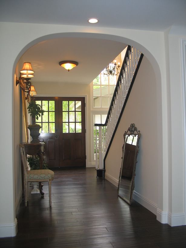 Entry Hall and Staircase After