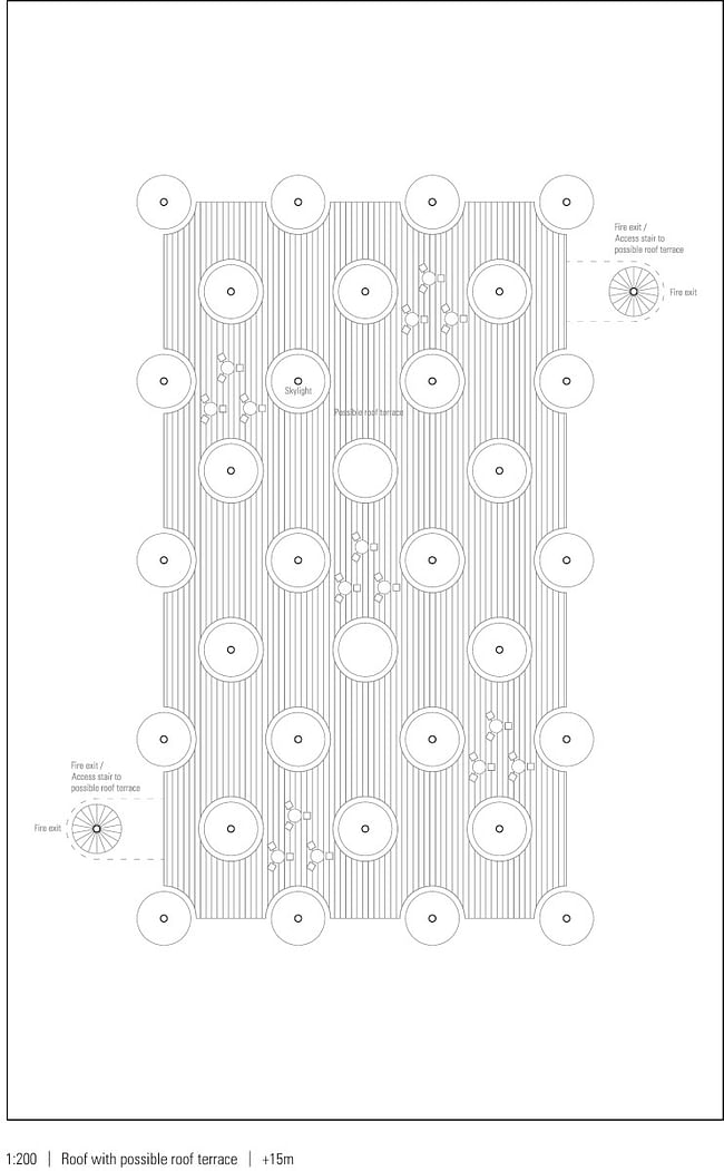 Plan, roof with possible roof terrace (Image: jaja architects)