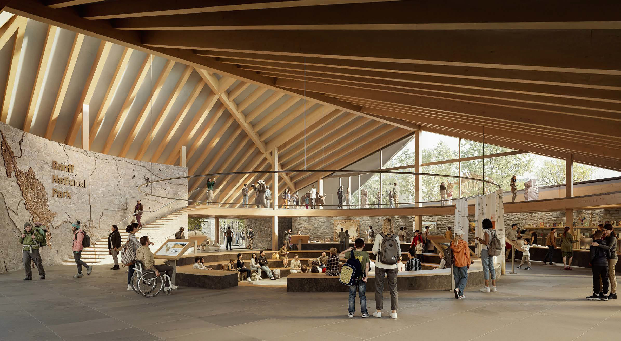 Kengo Kuma & Paul Raff赢得阿尔伯塔国家公园游客中心竞赛