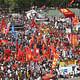 Protesters gather for the third day of nationwide anti-government protest at the Taskim square in Istanbul, on Sunday, June 2, 2013. (AP Photo_Thanassis Stavrakis)