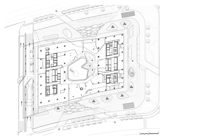 ZHA: Opus, Upper Ground Floor. Image courtesy of Zaha Hadid Architects.