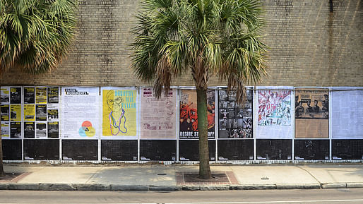 Photo of Colloqate's People's Gallery installation in New Orleans. Image courtesy of Chris Daemmrich.