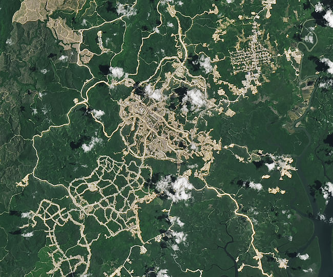 Landsat image of Nusantara on 19 February 2024 by NASA