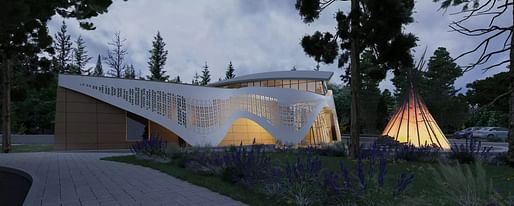 Design: Enoch Cultural Tourism Committee, Elders and community. Rendering: TAWAW Architecture Collective