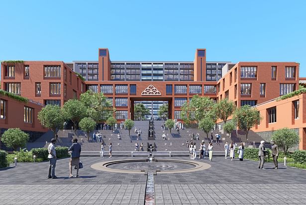 View of IIM Mumbai Academic Quadrangle