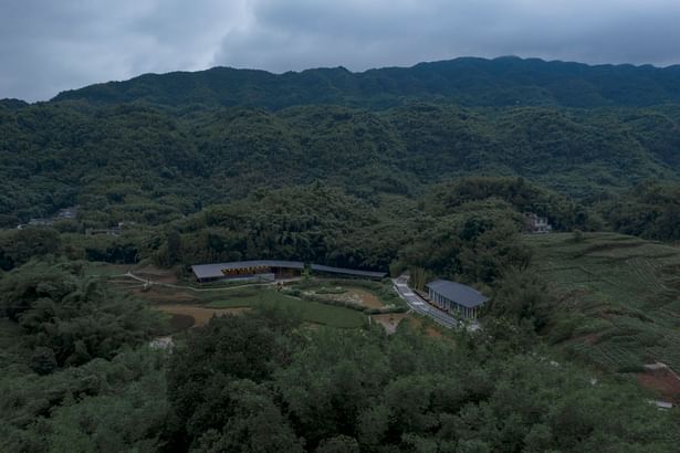 Bamboo Branch Academy aerial view ©存在建筑