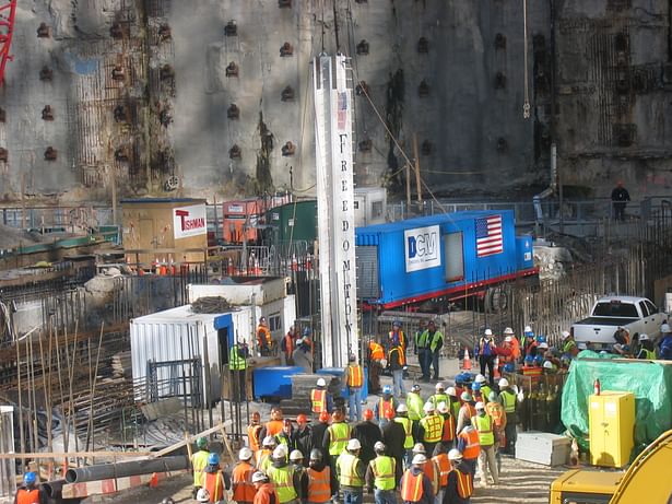 First steel rising ceremony, 2006