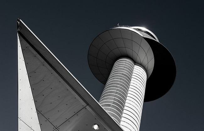 Airport Tower at Stockholm-Arlanda Airport, Sweden. (Photo: Carolyn Russo/Smithsonian Books; Image via smithsonianmag.com)