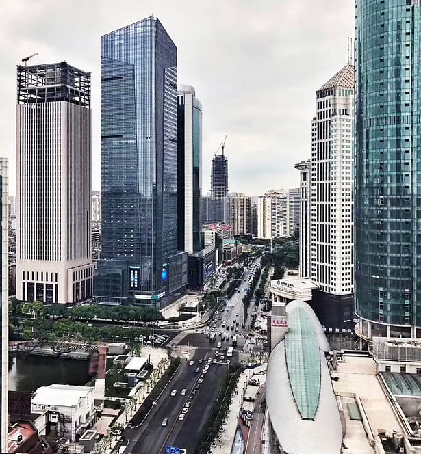 Aerial Perspective from Jianshe Avenue