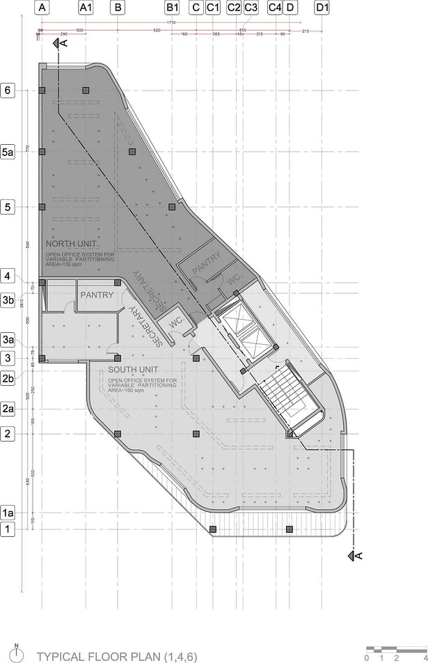 TYPICAL FLOOR PLAN (1,4,6)