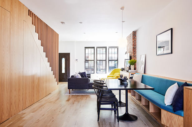 Living Room, Dining Room, and Staircase