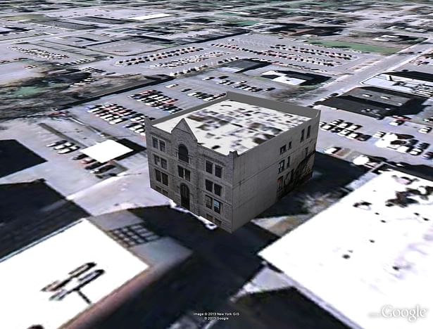 Post Office - Google Model by J. F. Bautista. Watertown, NY