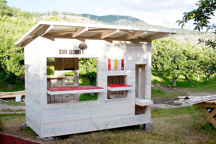 'Pear Studio', DBR's fruit stands for orchards on the Naramata Bench in the Okanagan Valley, BC.