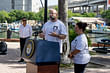 Dean Rodolphe el-Khoury speaks at the kickoff. 