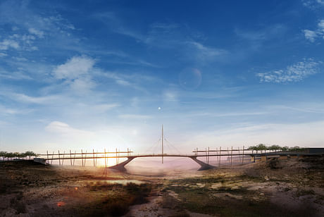 The 'floating mast' bridge - proposal for invited competition