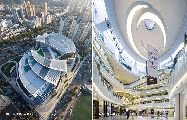 Olympia 66 in Dalian, China, won a Gold award for Design and Development - New Developments; while MOKO in Hong Kong, received a Silver award for Design and Development - Renovations/Expansions.