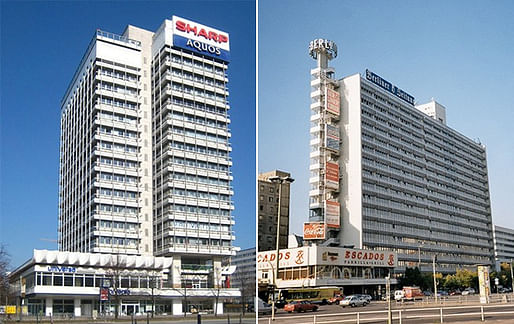 Berliners decided to list the modernist Haus des Reisens and the Haus des Berliner Verlages buildings as protected historical monuments. (Image: Wikimedia Commons; via citylab.com)