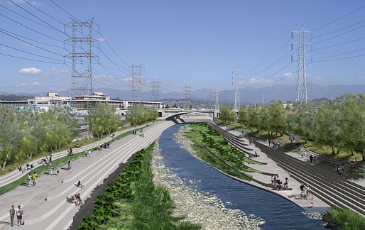 Rendering from the ﻿2007 Los Angeles River Revitalization Master Plan. (Image via thenation.com)