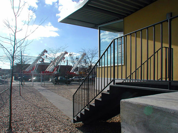 OFFICES OF EVG & CO. – Pavilion entry stair detail