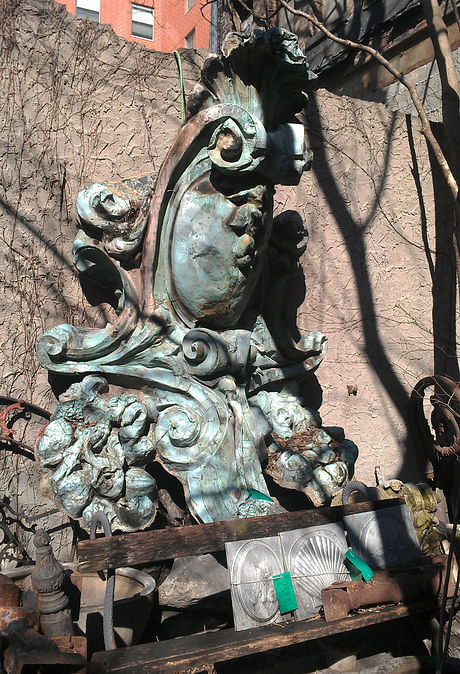 architectural salvage-part of the original NYC Plaza hotel for reuse on upcoming architectural remodel via Amy Green