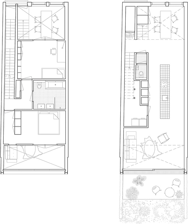 Plans lower apartment