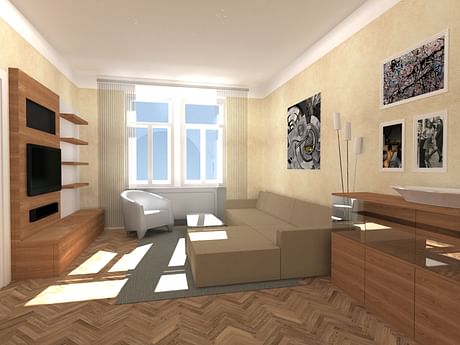 ...living-room reconstruction (version 01) / Prague, CZ