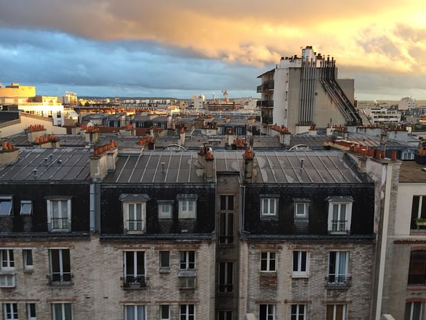 Rooftop sunset, Paris