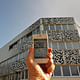 For budget reasons, the facade was extended and stickered with QR flashcodes. (Photo: MVRDV)