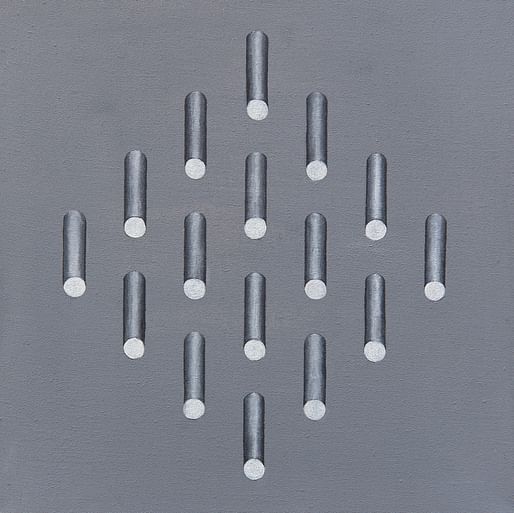 General axonometry, oil on canvas, 30 x 30 cm, 2017.