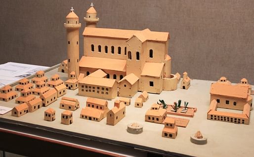 view of the monastery project model via DPA